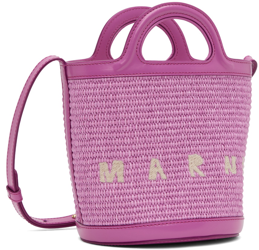 Marni Purple Mini Tropicalia Bucket Bag Marni