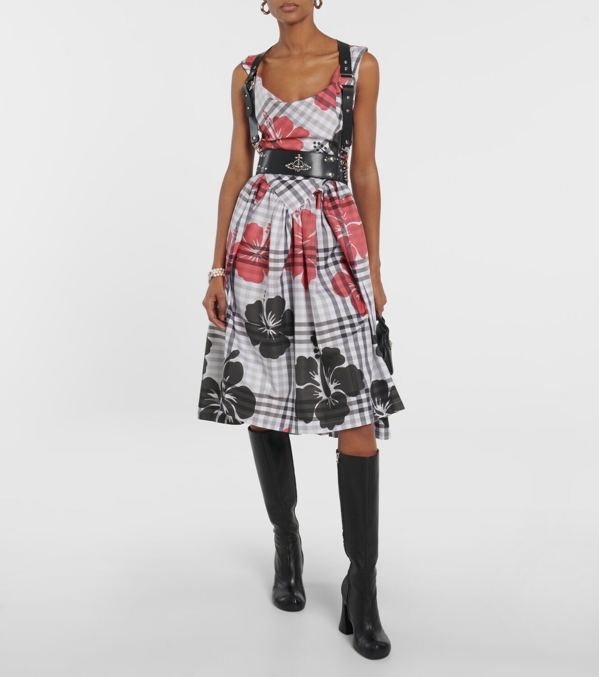 Vivienne Westwood Sunday Printed Cotton Blend Midi Dress Vivienne