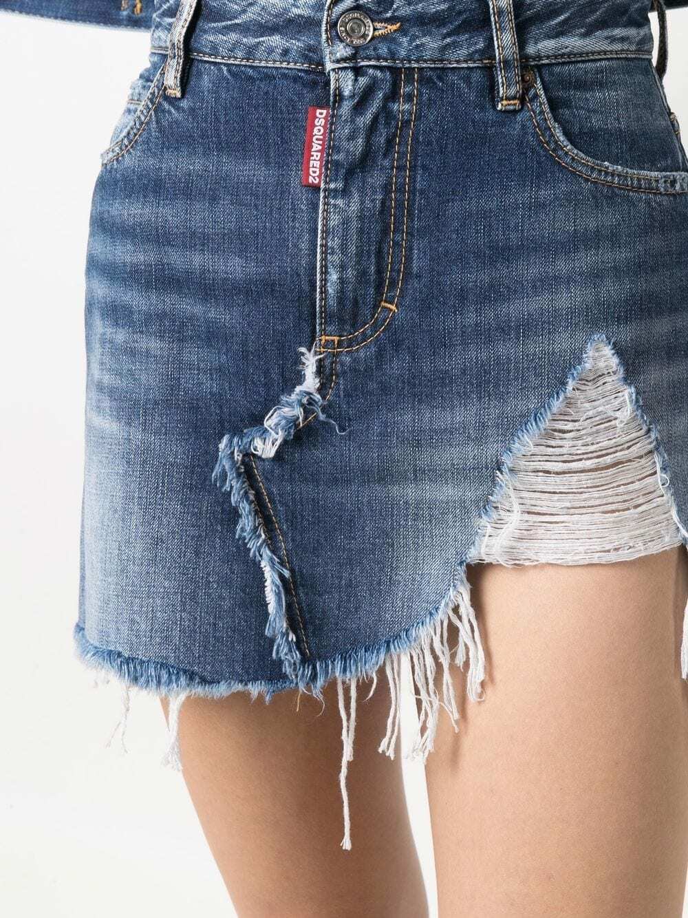 Dsquared Denim Mini Skirt Dsquared