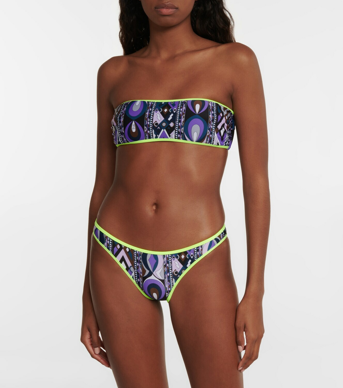 Pucci Printed Bandeau Bikini Top Emilio Pucci