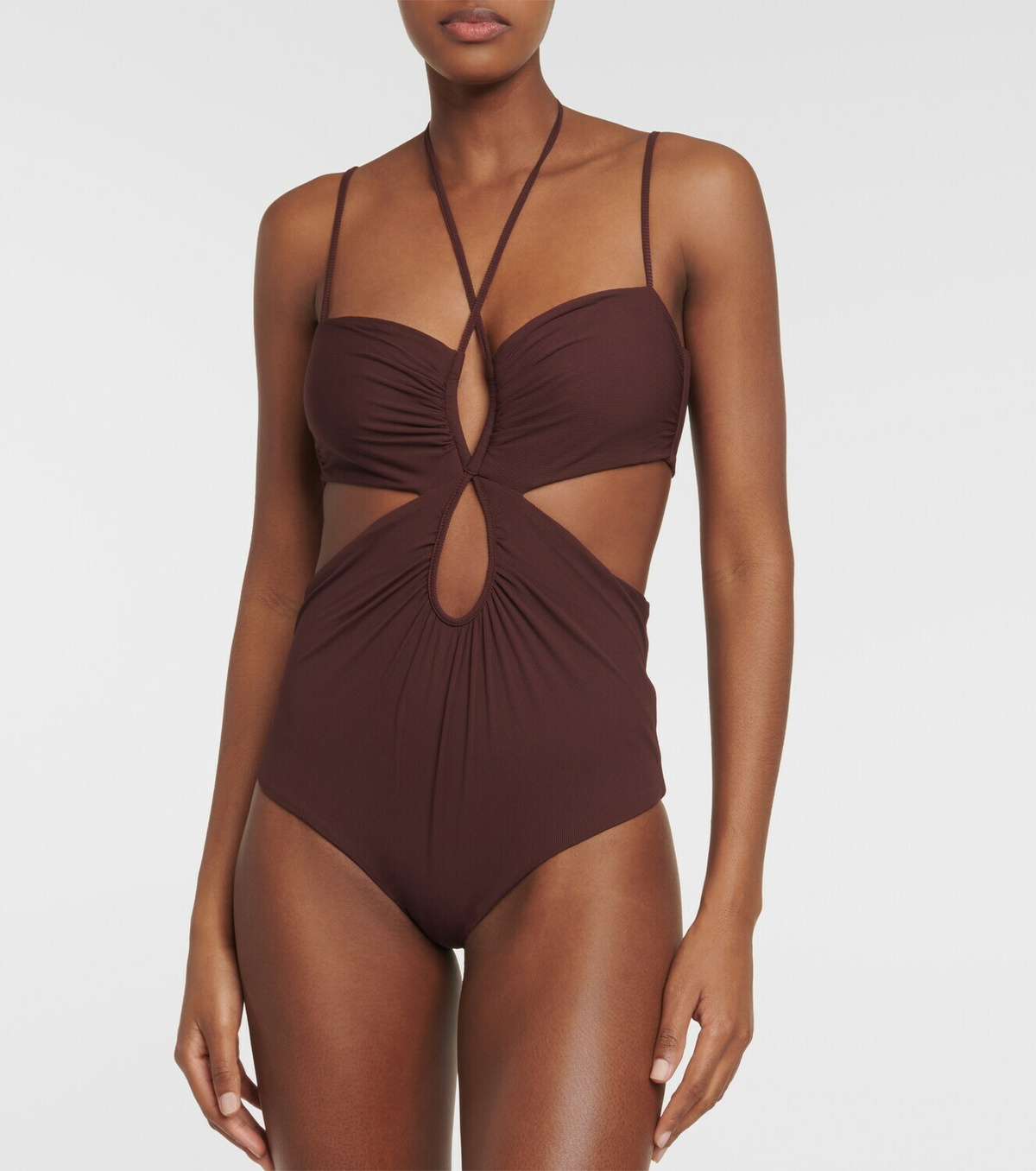 Johanna Ortiz Halterneck Cutout Swimsuit Johanna Ortiz