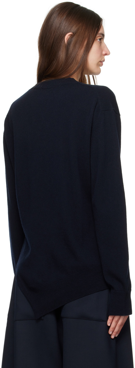 Studio Nicholson Navy Sanpo Sweater Studio Nicholson