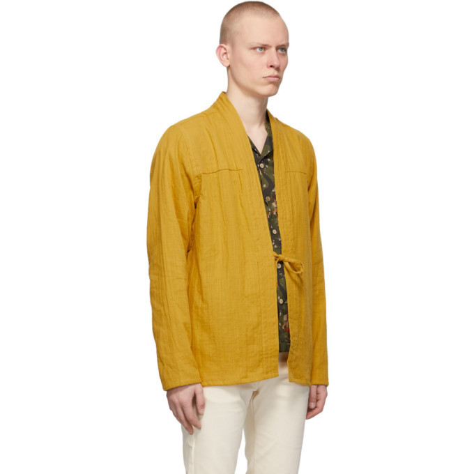 Naked And Famous Denim Ssense Exclusive Yellow Double Weave Gauze