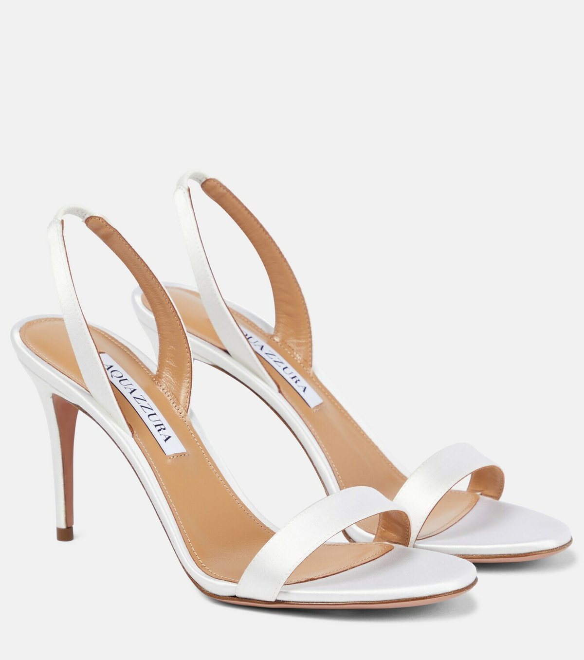 Aquazzura So Nude Satin Sandals Aquazzura