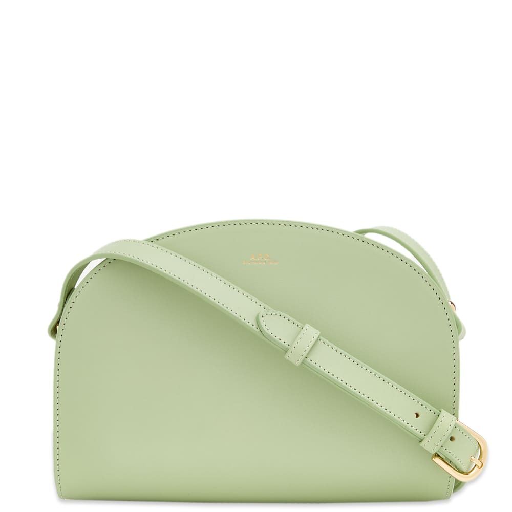 A P C Women S Demi Lune Cross Body Bag In Pastel Green A P C