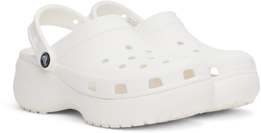 Crocs White Classic Platform Clogs Crocs