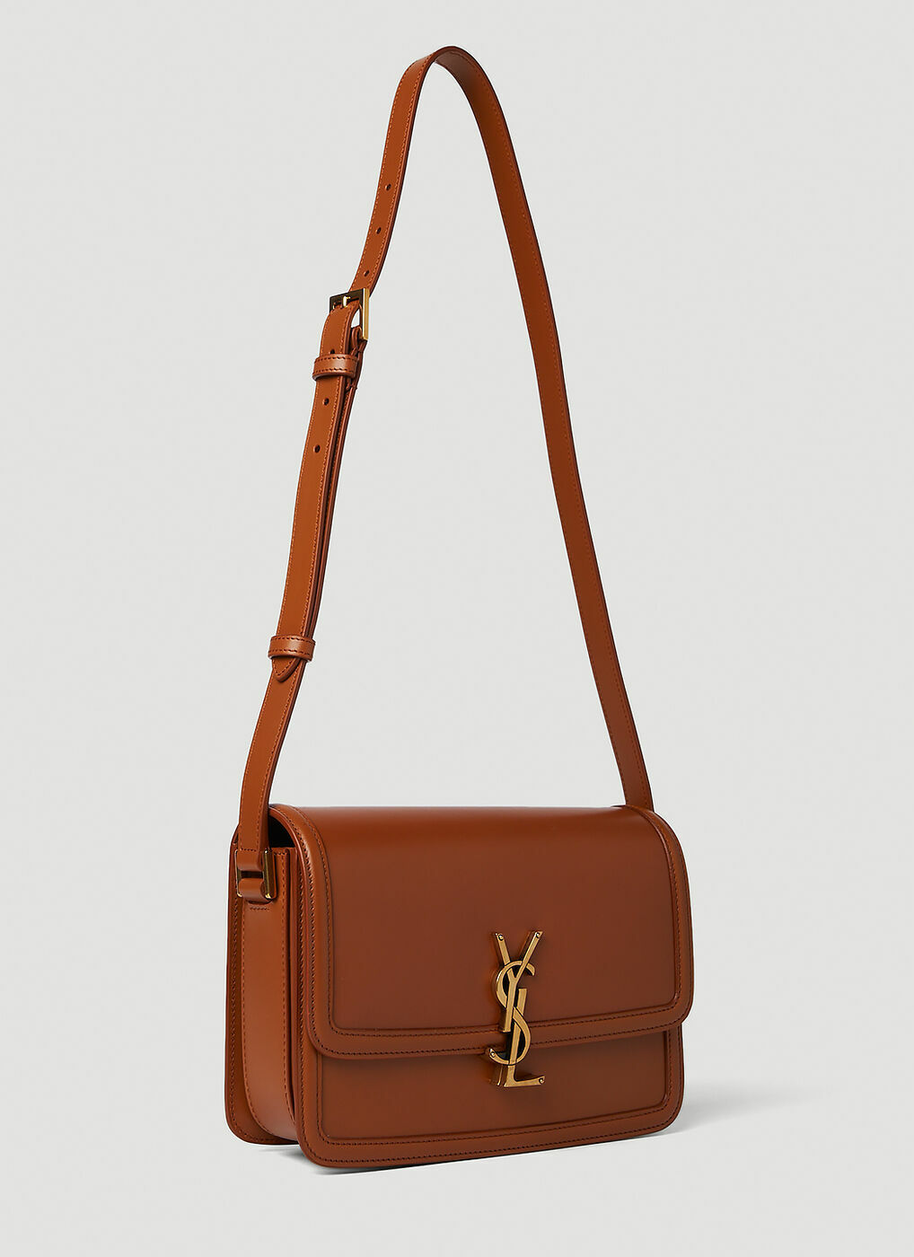 Solferino Shoulder Bag In Brown Saint Laurent