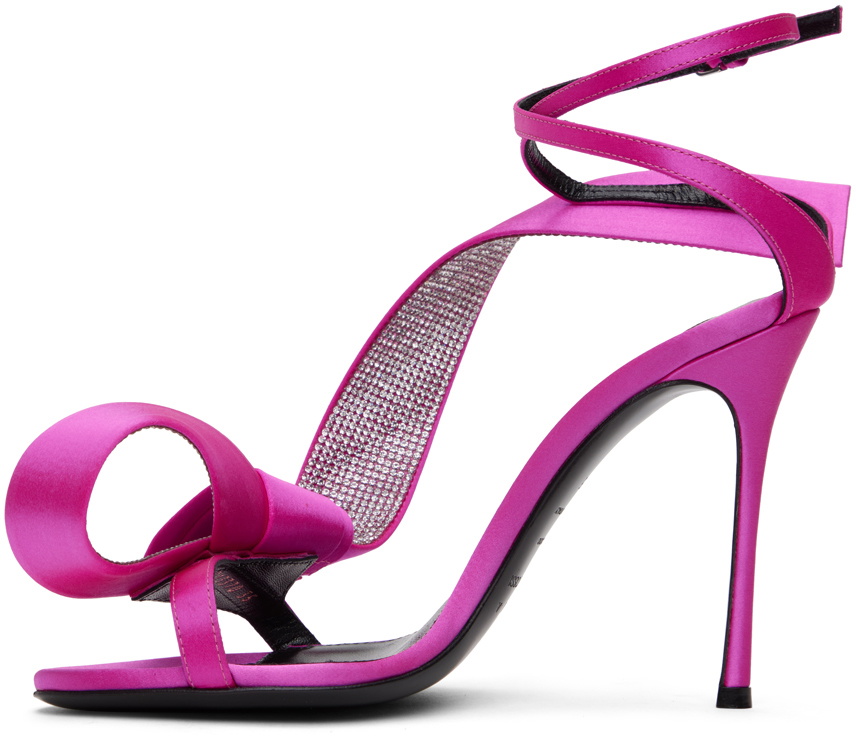 Area Pink Sergio Rossi Edition Marquise Heeled Sandals Area