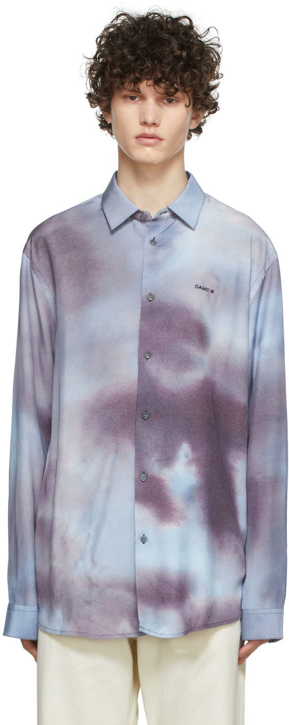 OAMC Blue Viscose Shirt OAMC