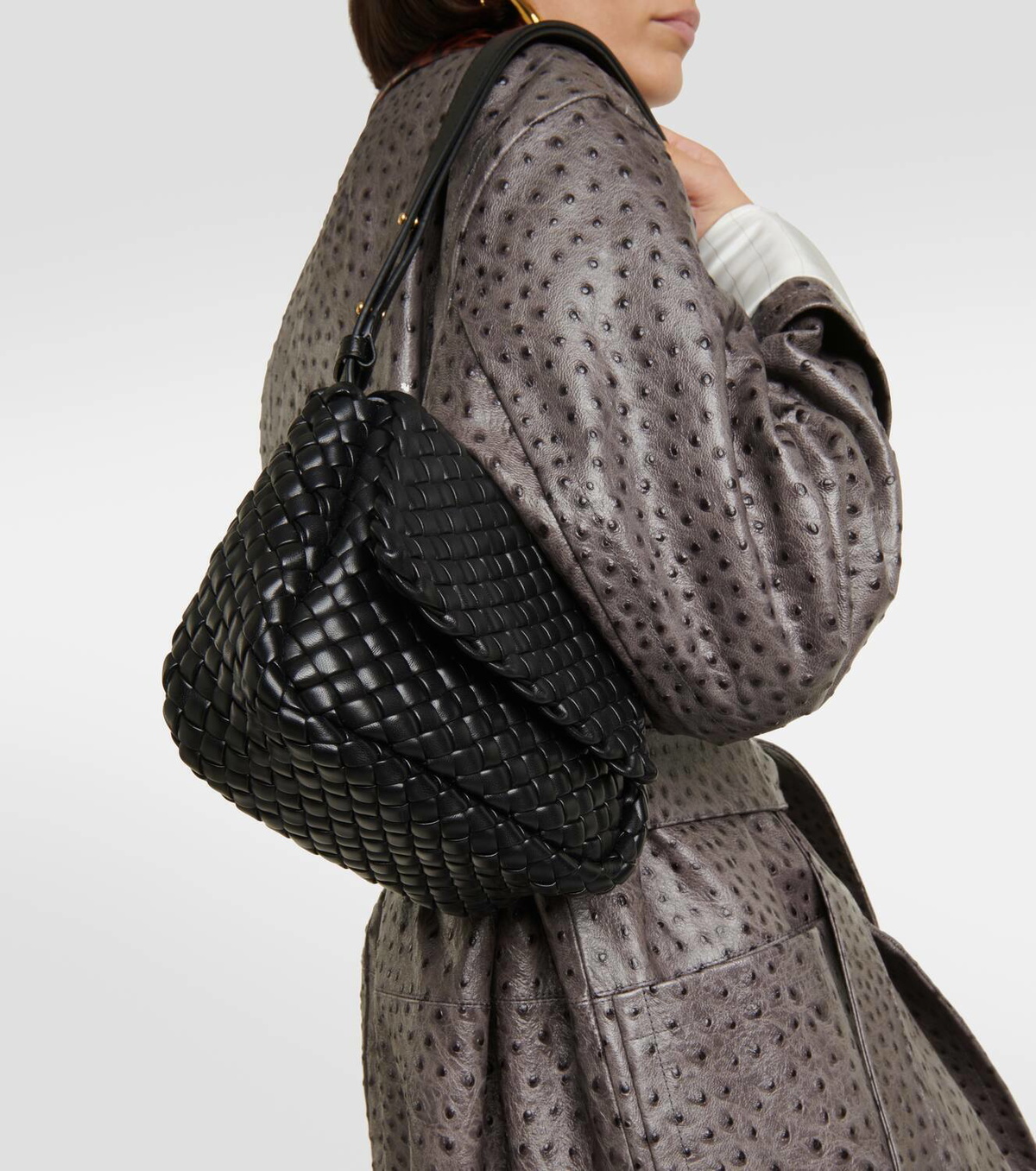 Bottega Veneta Cobble Mini Leather Shoulder Bag Bottega Veneta