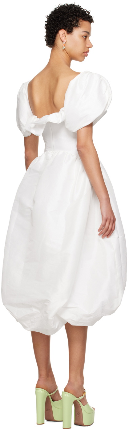 Kika Vargas Ssense Exclusive White Reshma Midi Dress Kika Vargas