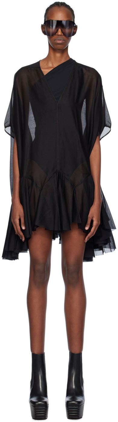 Rick Owens Black Divine Minidress Rick Owens