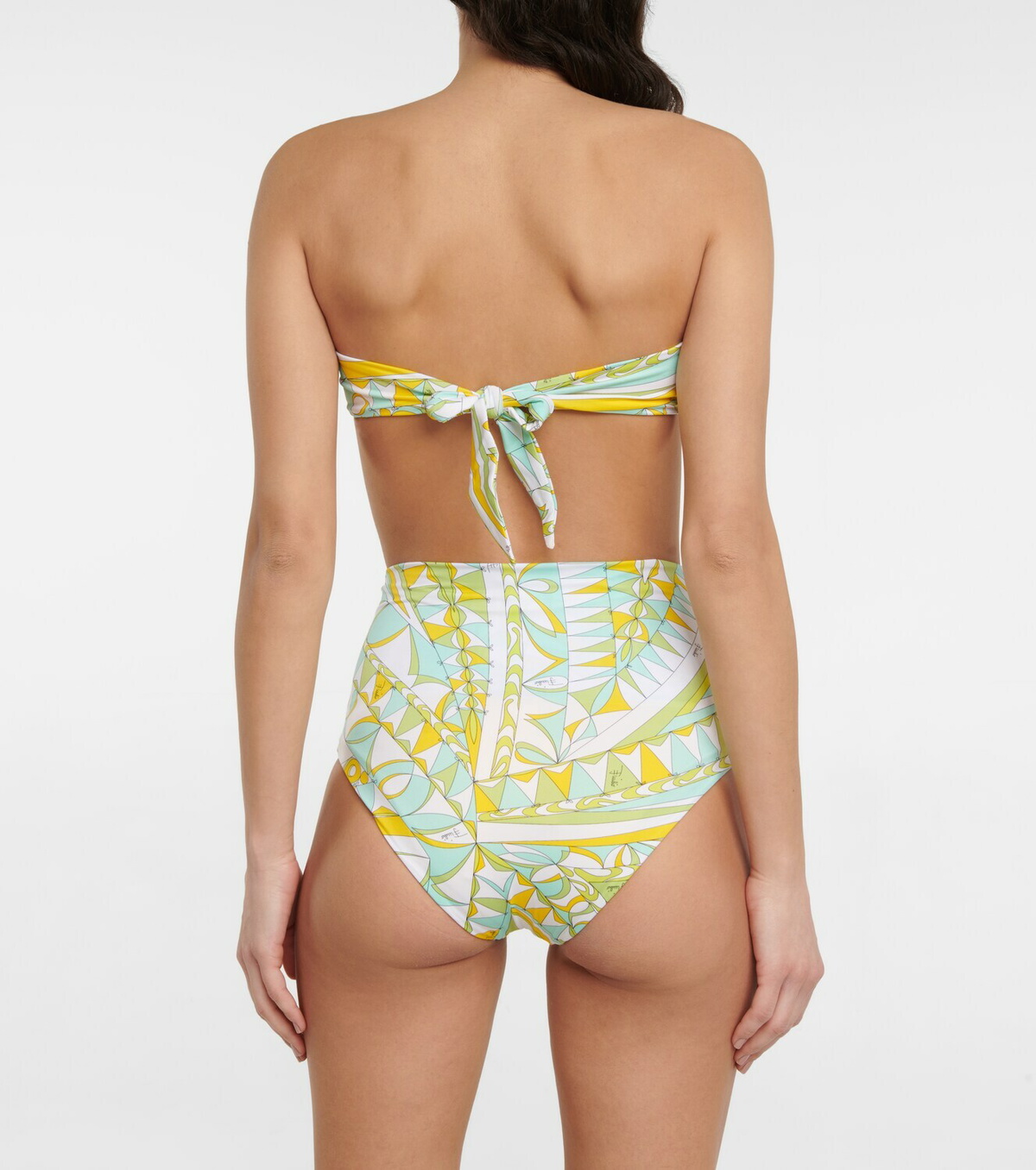 Emilio Pucci Beach High Rise Printed Bikini Bottoms Emilio Pucci