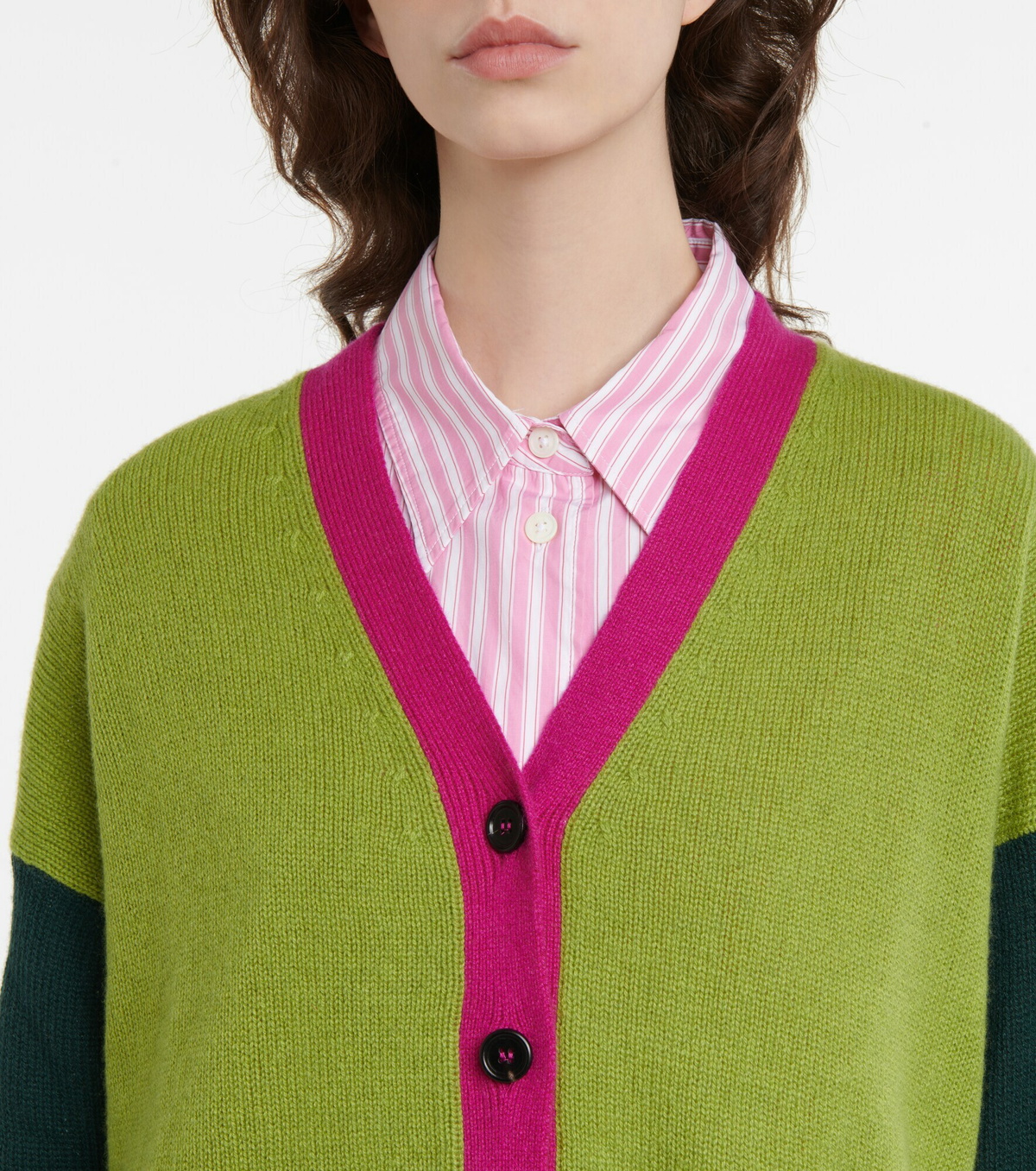 Marni Colorblocked Cashmere Cardigan Marni