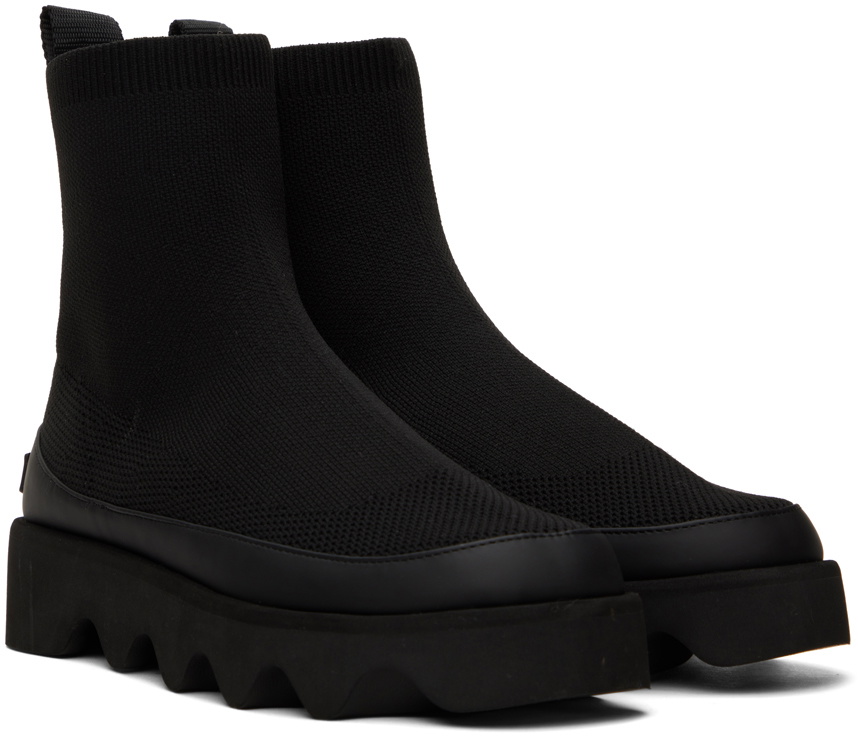 Issey Miyake Black United Nude Edition Bounce Fit 3 Boots Issey Miyake Men