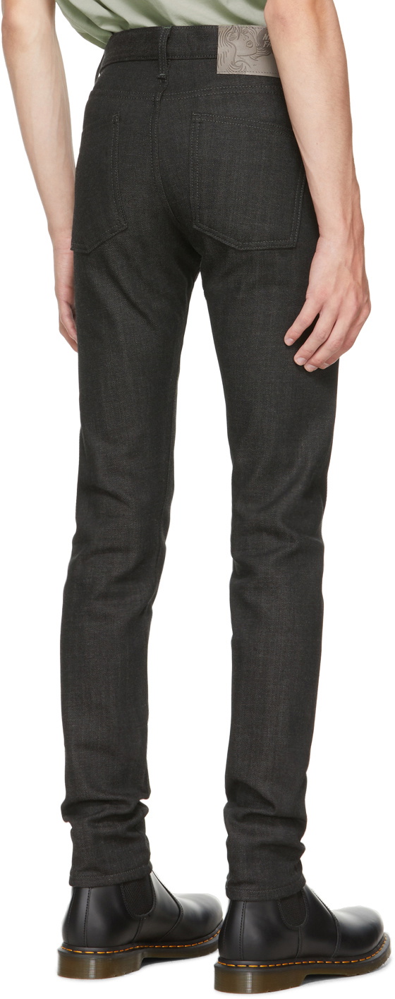 Naked Famous Denim Black Grey Selvedge Super Guy Jeans Naked And