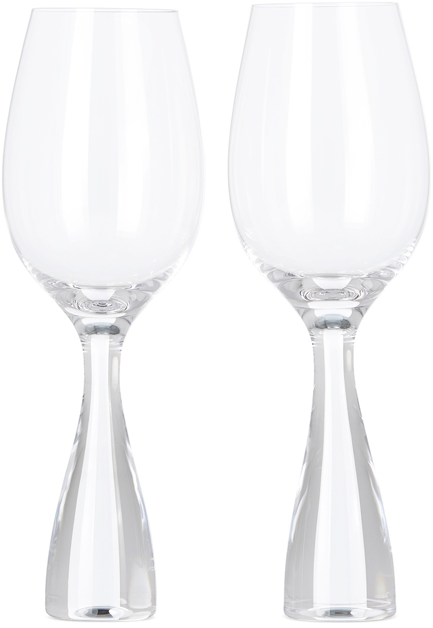 Nude Glass Ron Arad Edition Party White Wine Glass Set Nude Glass