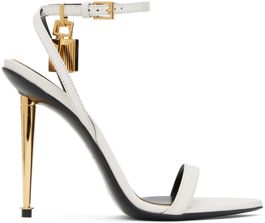 Tom Ford White Pointy Naked Sandals Tom Ford