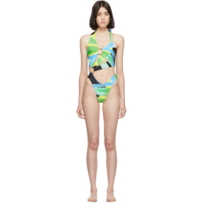 Louisa Ballou SSENSE Exclusive Multicolor Sex Wax One Piece Swimsuit