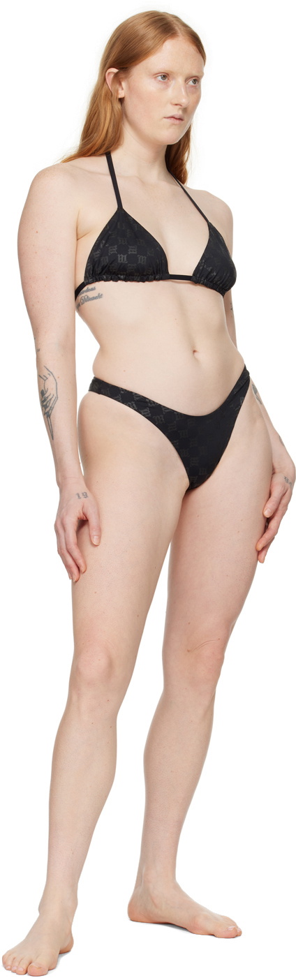 MISBHV Black Monogram Bikini Bottom MISBHV