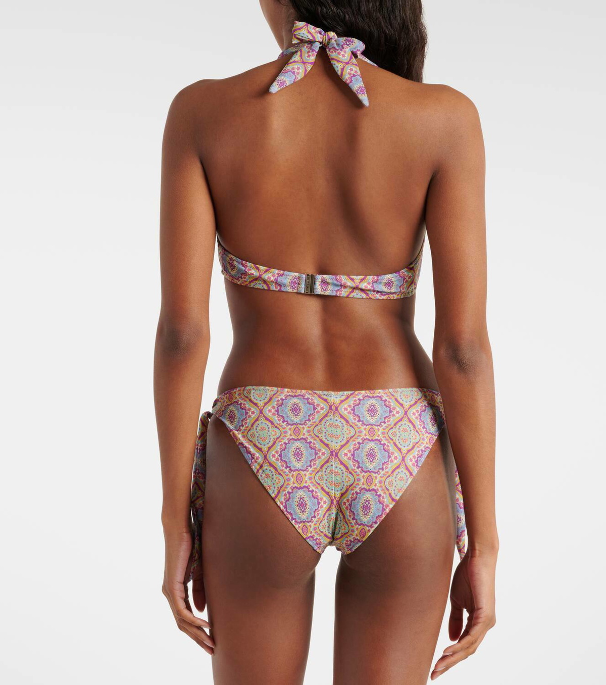 Etro Printed Halterneck Bikini Etro