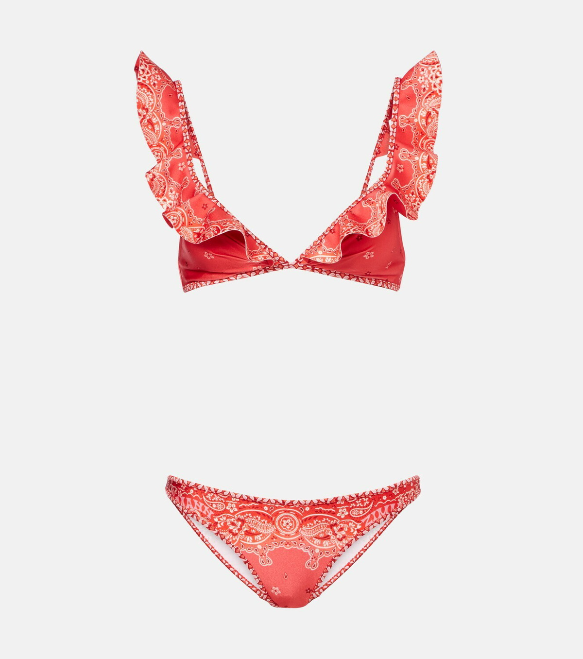 Zimmermann Lucky Ruffled Bikini Zimmermann