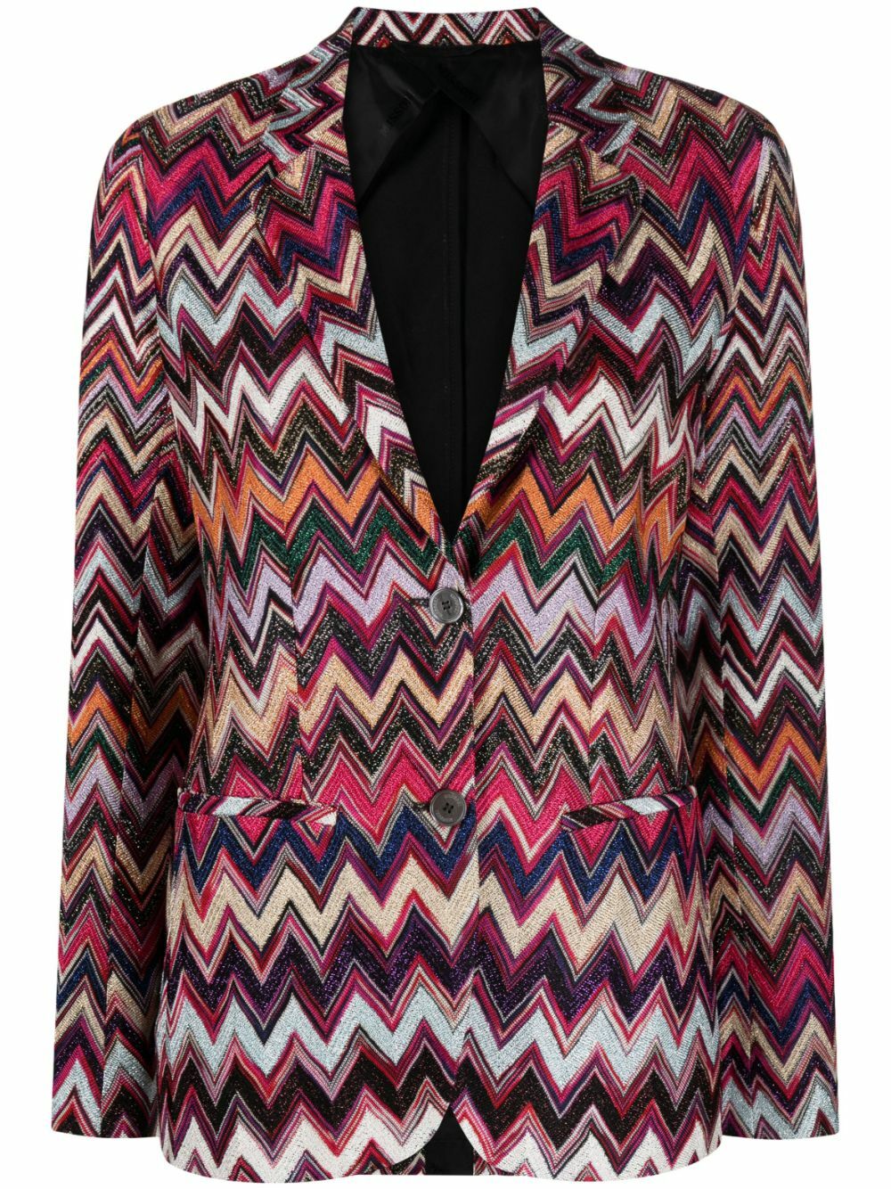 Missoni Zig Zag Pattern Single Breasted Blazer Missoni