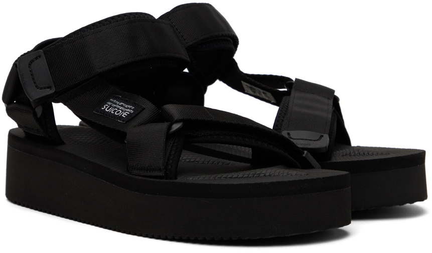 Suicoke Black Depa Po Sandals Suicoke