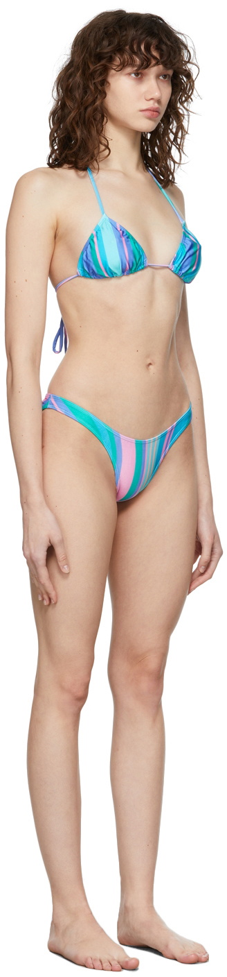 Mirror Palais SSENSE Exclusive Multicolor Striped Classic Bikini