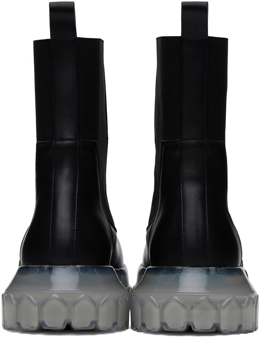 Rick Owens Black Beatle Bozo Tractor Boots Rick Owens