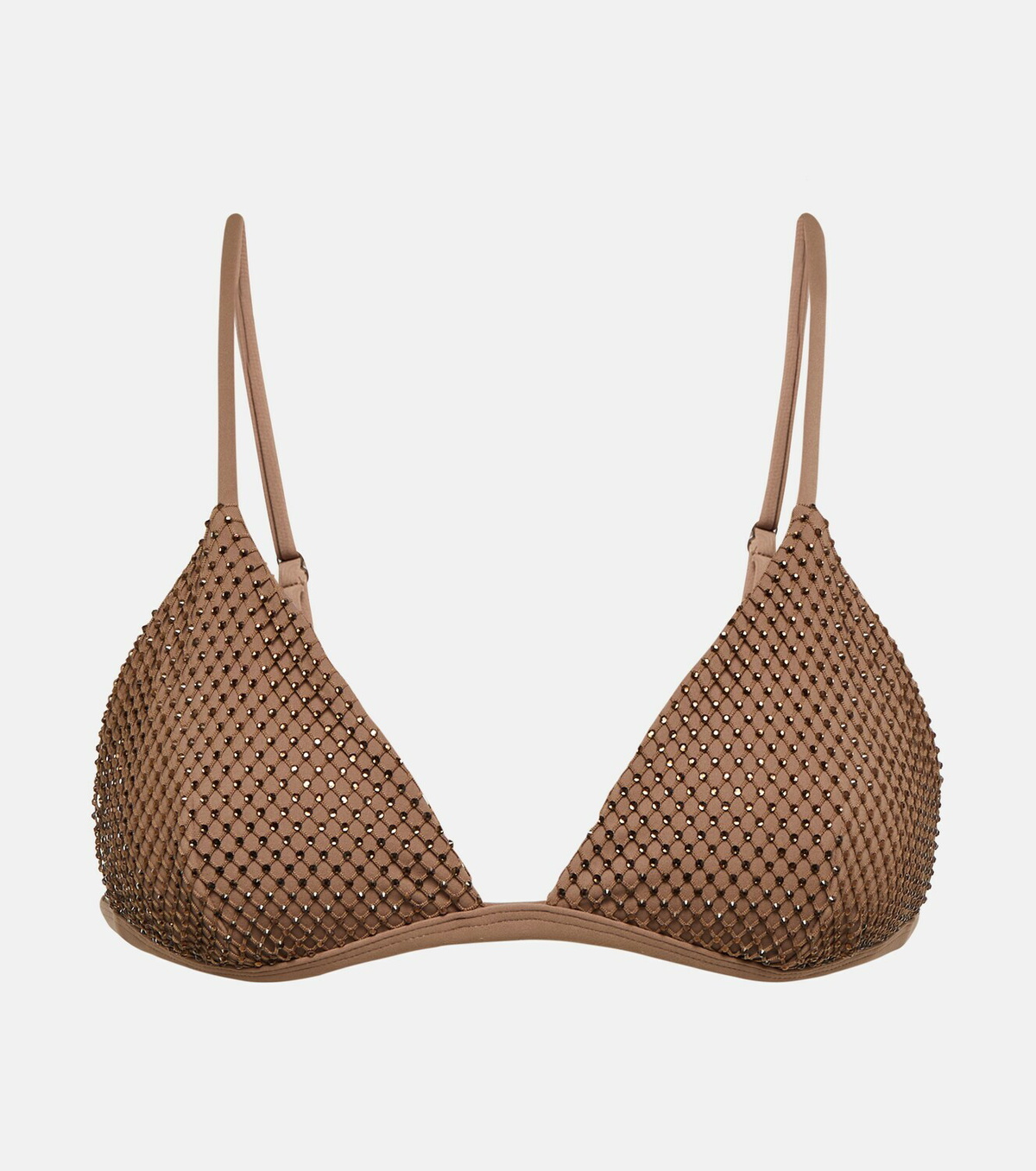 Simkhai Joelle Crystal Embellished Bikini Top Simkhai