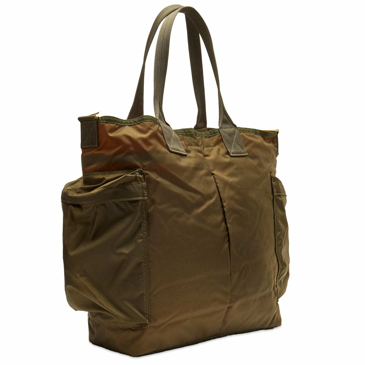 Porter Yoshida Co Force 2 Way Tote Bag In Olive Porter Yoshida Co