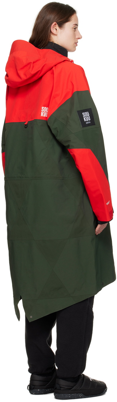 UNDERCOVER Red Green The North Face Edition Geodesic Shell Coat