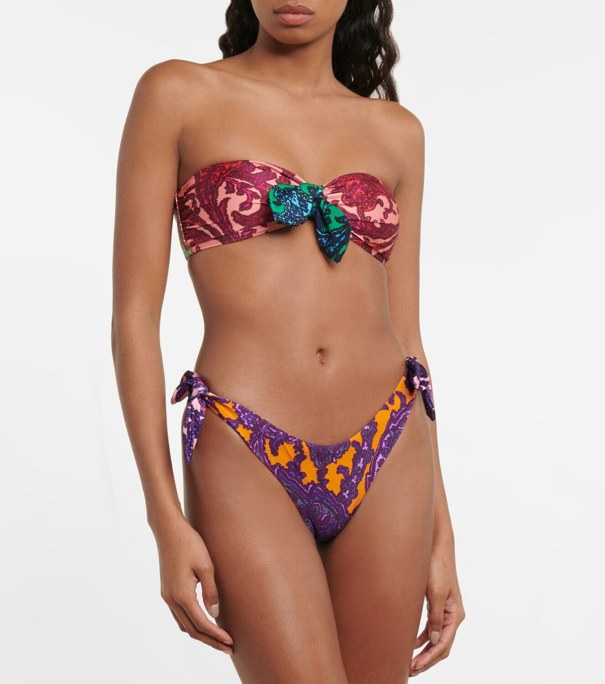 Zimmermann Tiggy Paisley Bandeau Bikini Zimmermann