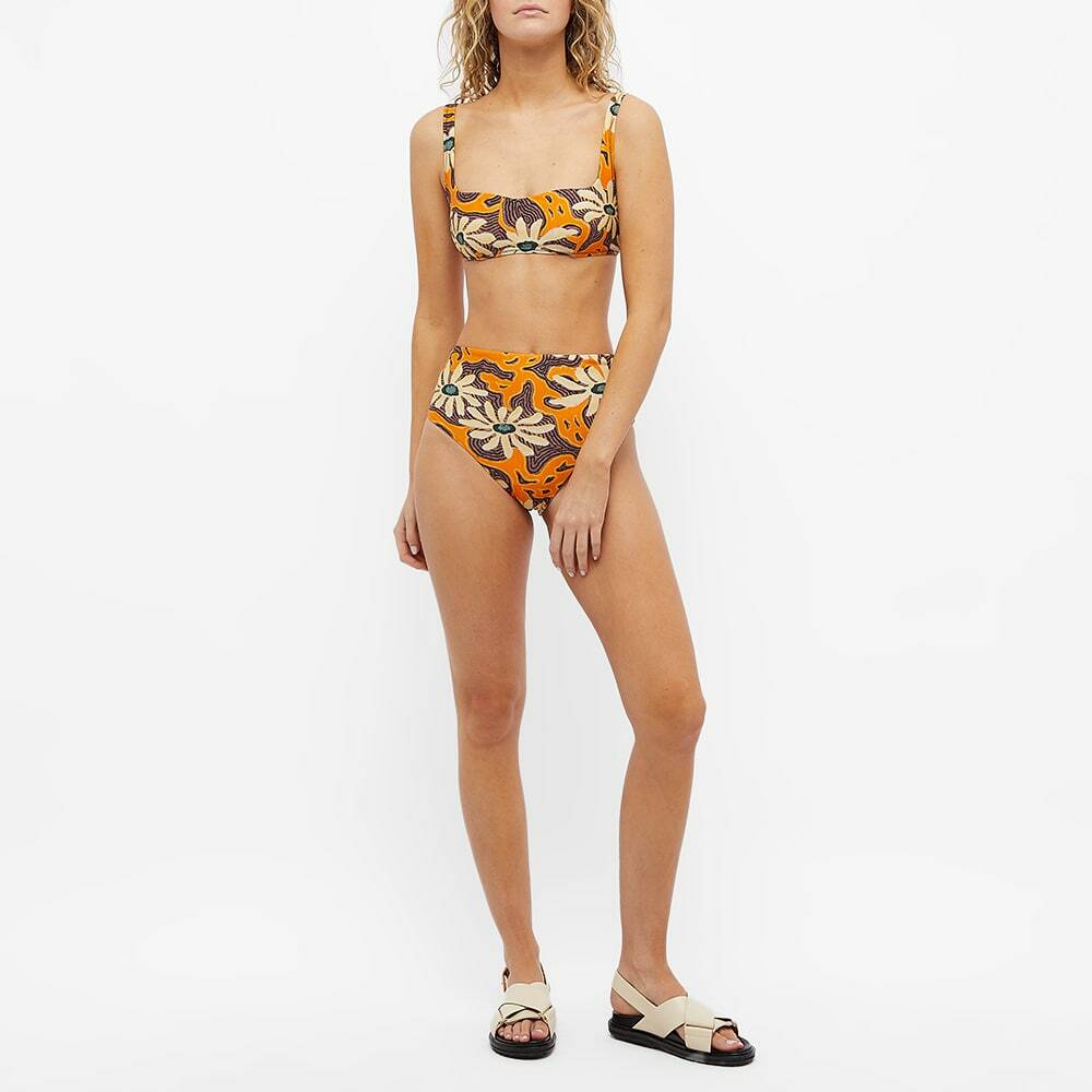 Nanushka Women S Bente High Rise Bikini Bottoms In Arte Povera Floral