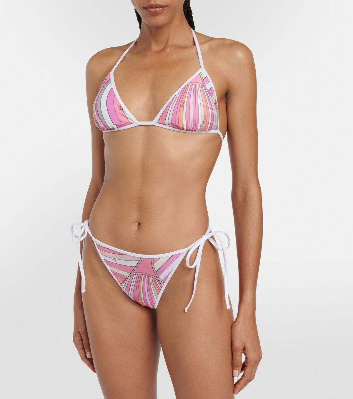 Pucci Printed Triangle Bikini Top Emilio Pucci