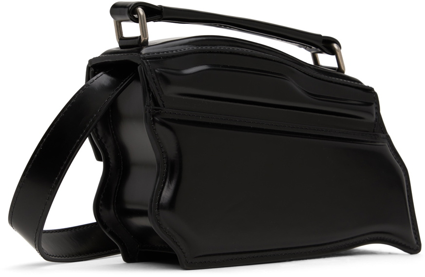 Acne Studios Black Keisuke Otobe Edition Distortion Wavy Mini Bag Acne