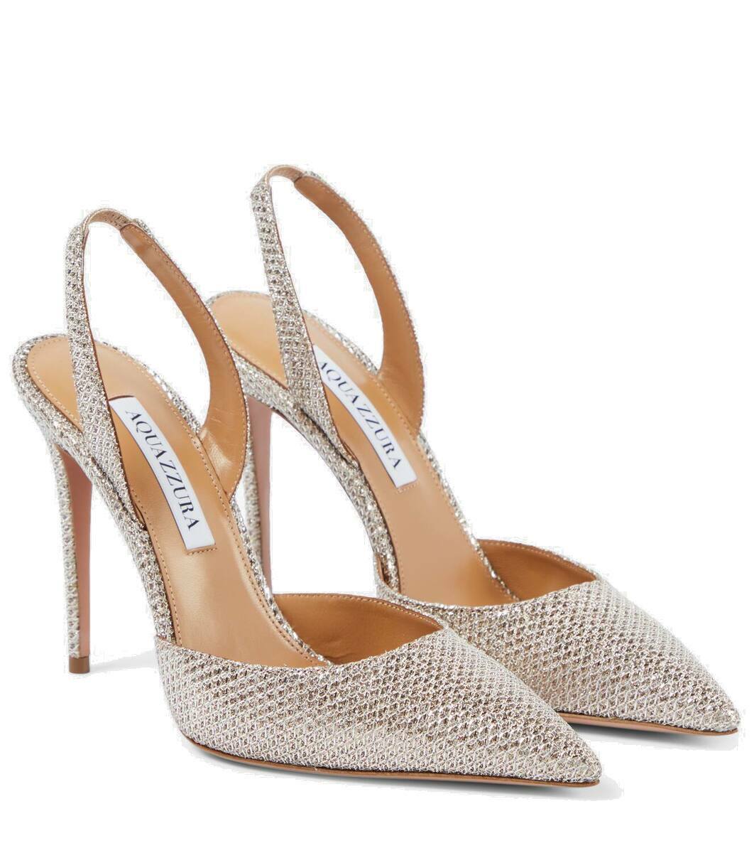 Aquazzura So Nude Embellished Slingback Pumps Aquazzura