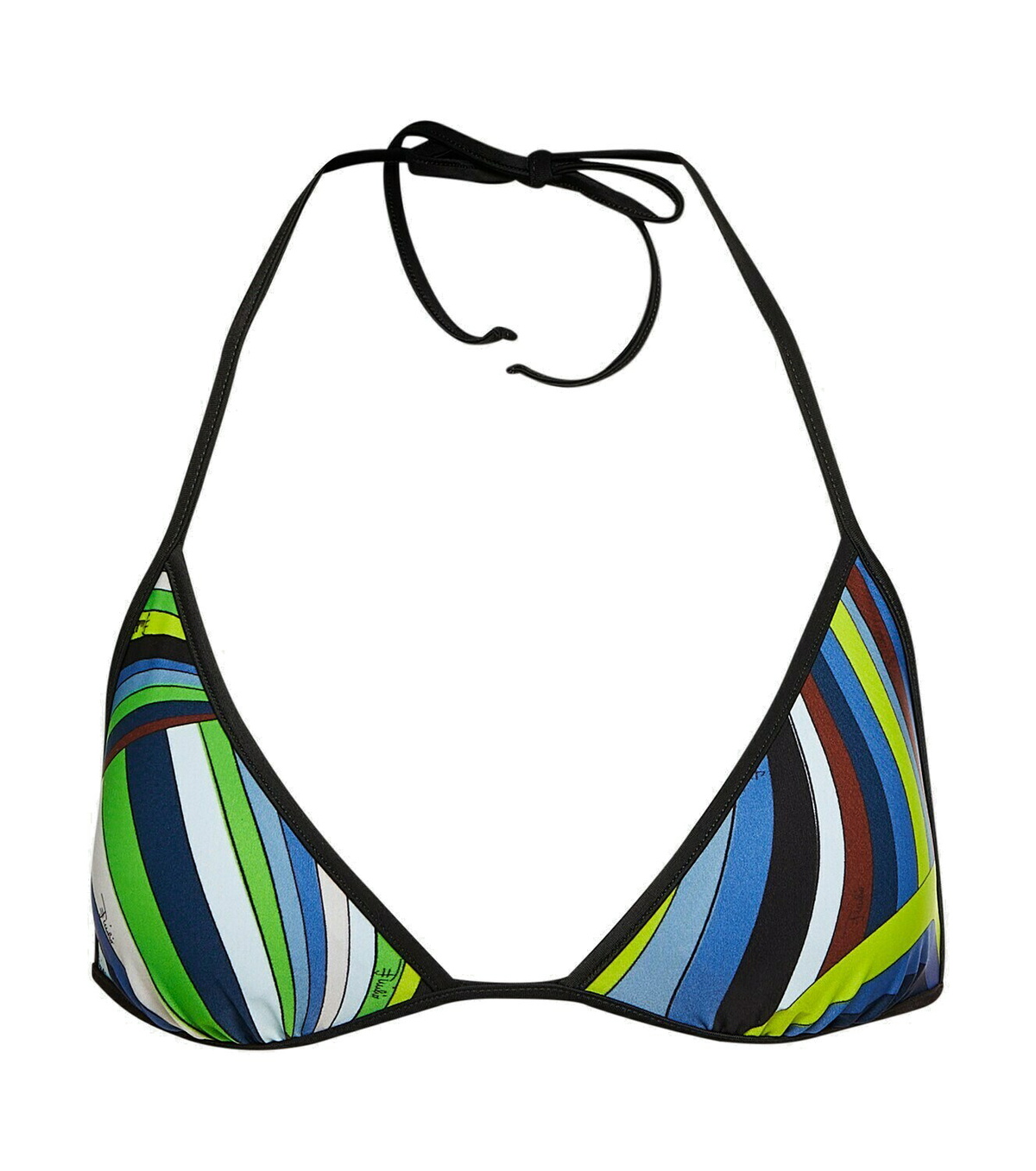 Pucci Printed Triangle Bikini Top Emilio Pucci