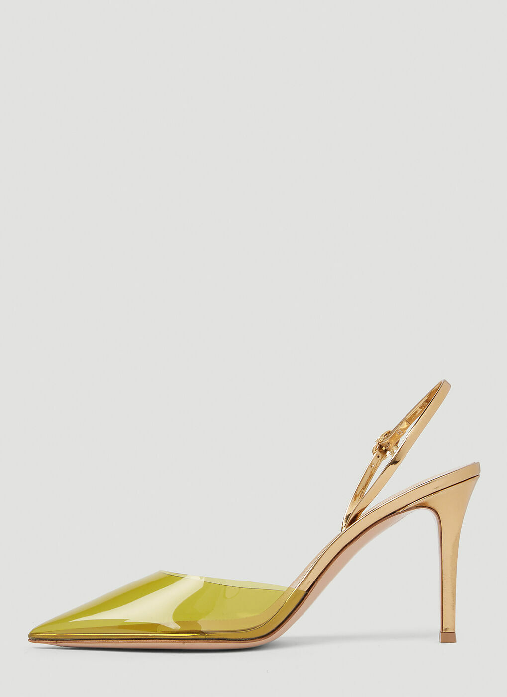 Ribbon D Orsay High Heels In Yellow Gianvito Rossi