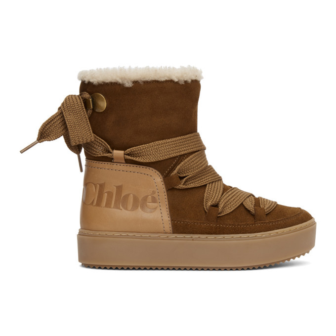 See By Chloe Tan Shearling Charlee Boots See By Chloe