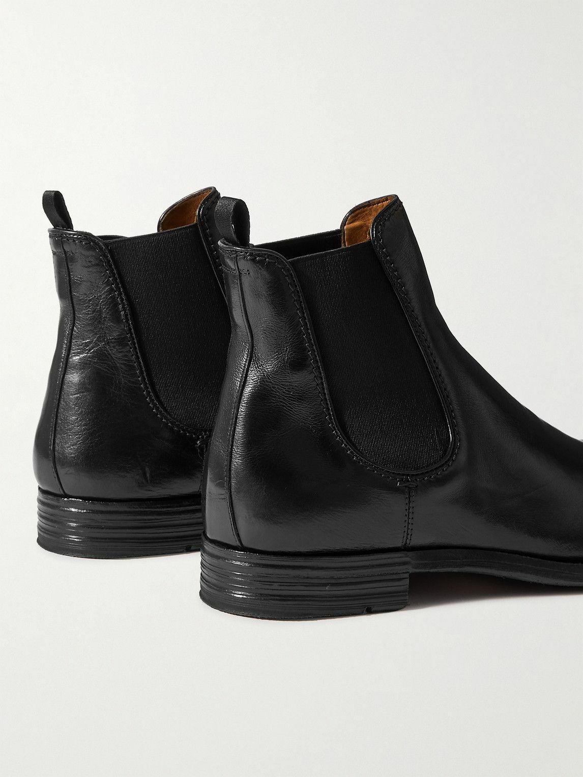 Officine Creative Balance Leather Chelsea Boots Black Officine Creative