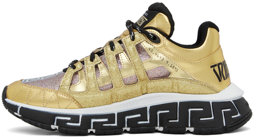 Versace Gold Trigreca Sneakers Versace