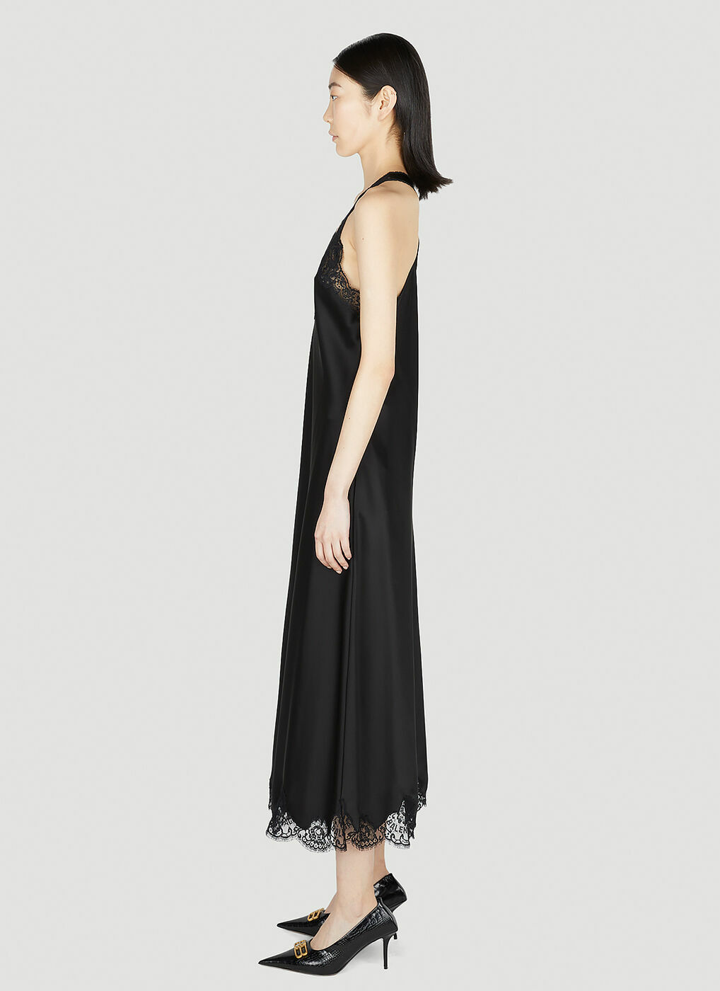 Balenciaga Lingerie Dress In Black Balenciaga