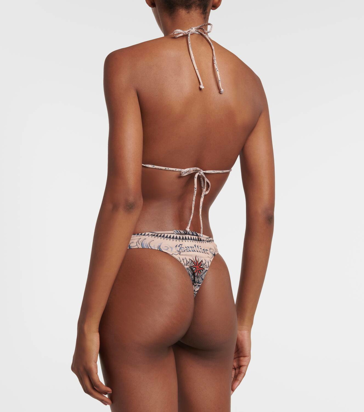 Jean Paul Gaultier Tattoo Collection Printed Bikini Bottoms Jean Paul