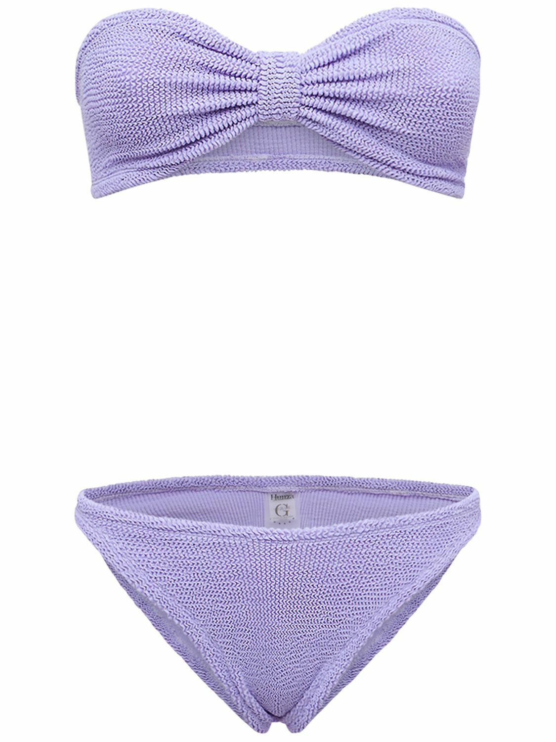 Hunza G Jean Seersucker Bikini Set Hunza G