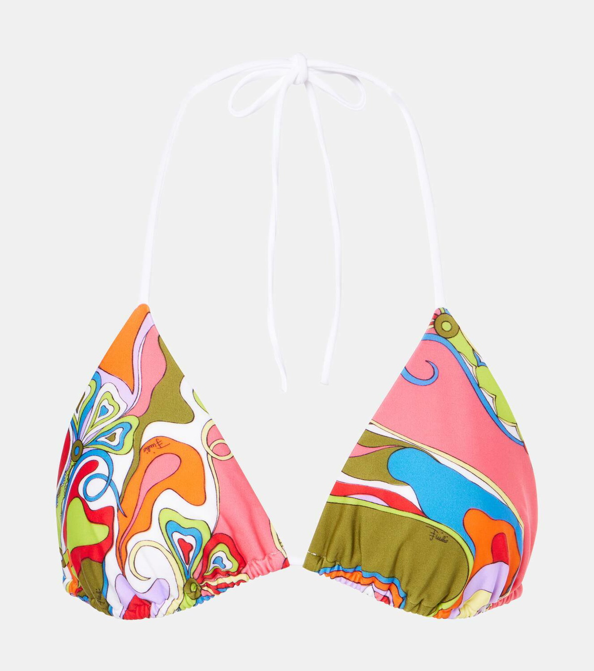 Pucci Printed Triangle Bikini Top Emilio Pucci