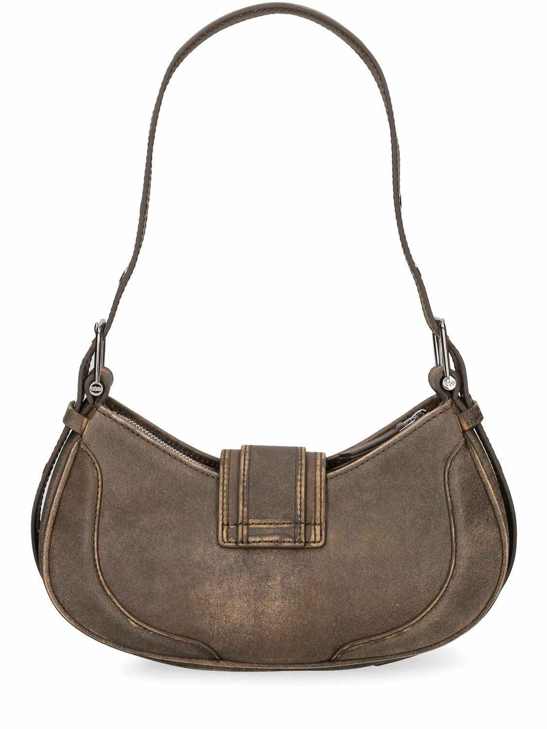 OSOI Hobo Brocle Leather Shoulder Bag OSOI