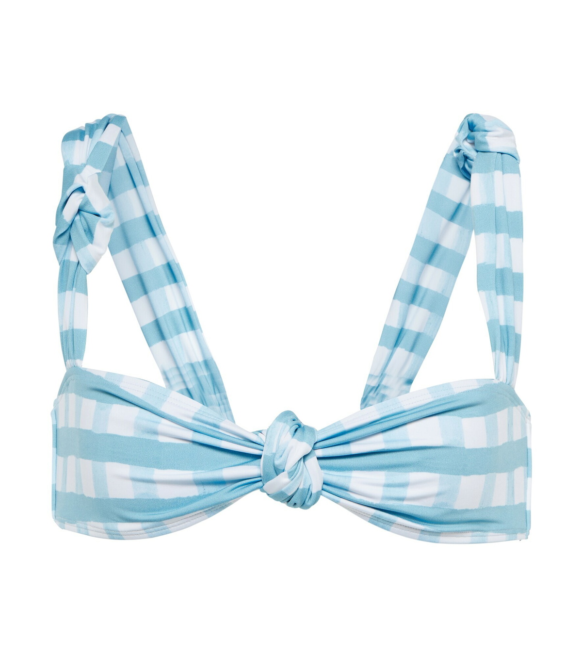 Jacquemus Le Haut Vichy Checked Bikini Top Jacquemus