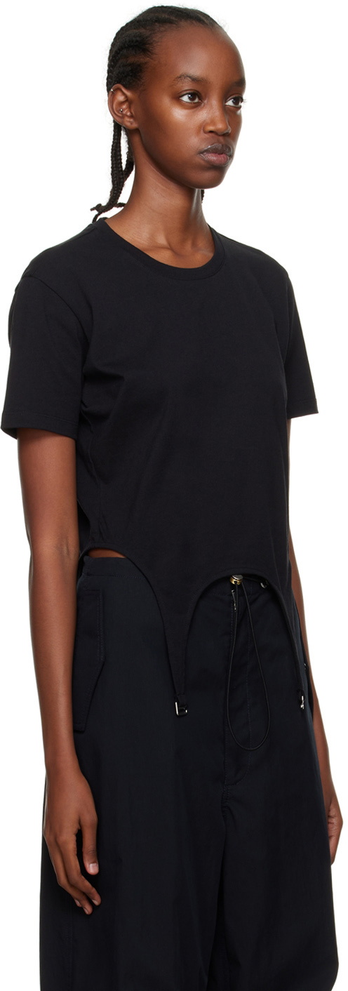 Dion Lee Black Garter T Shirt Dion Lee